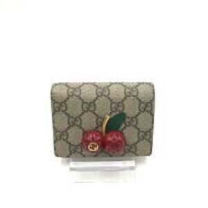 Gucci cherry bifold wallet GG Supreme